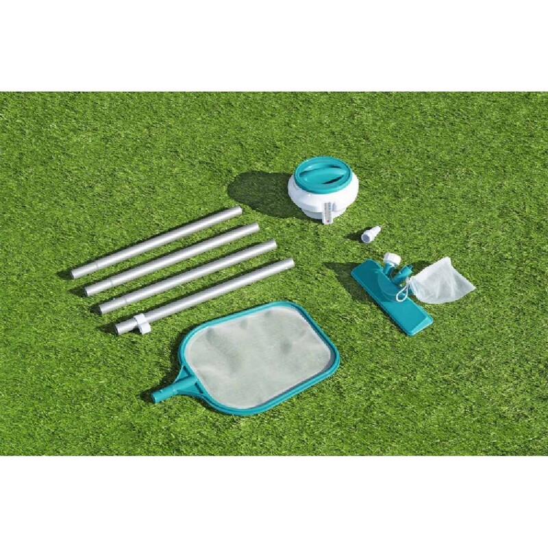 Bestway Pool Care Complete Set Aquaclear, Deluxe For Pool Sizes Up To 396 Cm, Includes -Pool Care Set , 1 Dosing Float, Repair Patch.