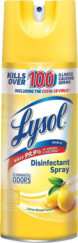 

Lysol Lemon Breeze Disinfectant Spray, 12.5oz