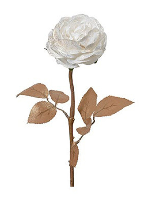 

Kaemingk Decoris Polyester Rose On Stem, White