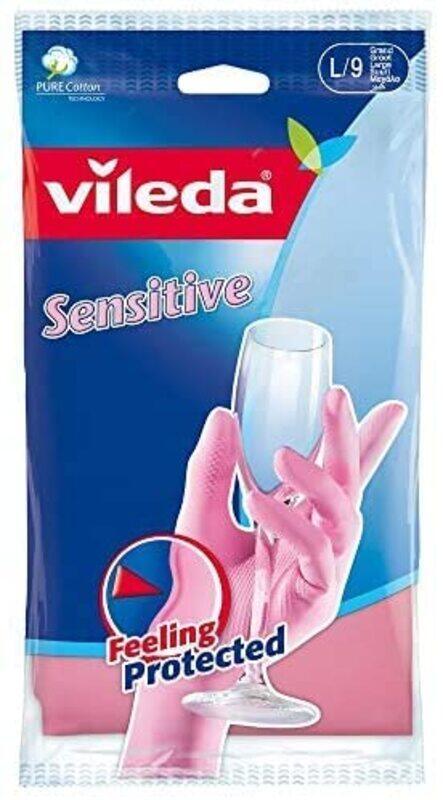 

Vileda Pink Sensitive Gloves, Large