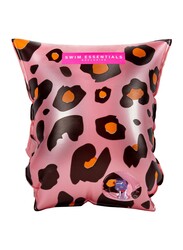 Swim Essentials  Beige Leopard - Inflatable Swimming Armbands, suitable 2-6 years