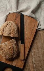 Nordico Cutting Board Acacia Large 55x25 Cm: Large Cutting Surface, Knife-Friendly, Easy to Clean, Food-Grade Oil Finish, Reversible, Modern Design, Kitchen Essential, Versatile