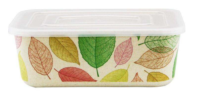 

Cuisine Art Medium Bamboo Fiber Rectangle Container, BD-BF-72, Multicolour