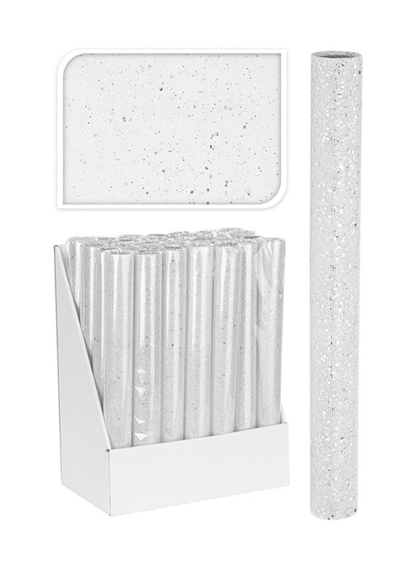 

Homesmiths Christmas Kp-Decofabric Glitter 1-Piece Per Pack, 38 x 200 cm, Silver