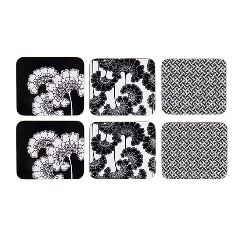 

Ladelle 6-Piece Florence Broadhurst Coaster, Multicolour