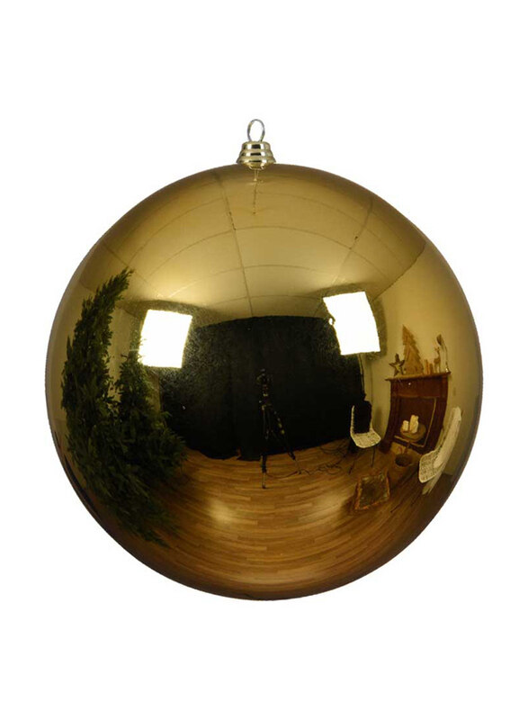 

Kaemingk Shatterproof Shiny Bauble, 14cm, Light Gold