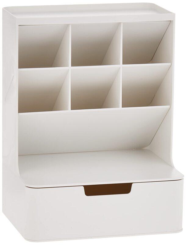 

Litem Desk Organizer with 6 Compartment, White