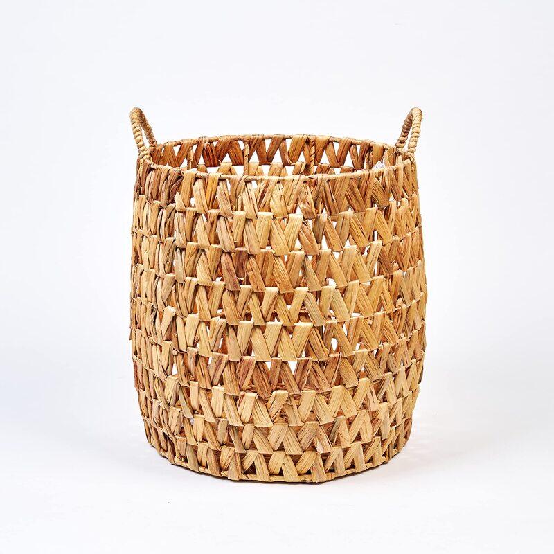 

Homesmiths Medium Water Hyacinth Storage Basket, 42 x 42 x 48 cm, Brown
