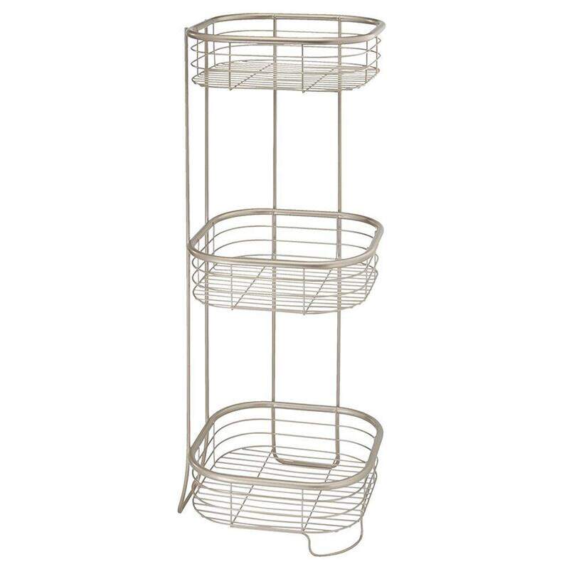 

Inter Design Stainless Steel 3 Tier Shower Shelf, Silver