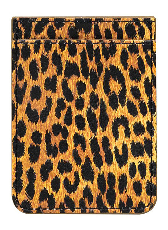 

Idecoz Faux Leather Leopard Phone Pocket, Multicolour