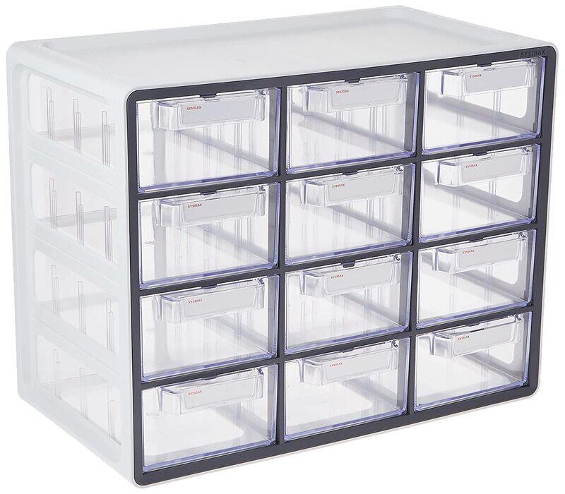 

Litem Up System 12 Drawer Multi Box Units, White