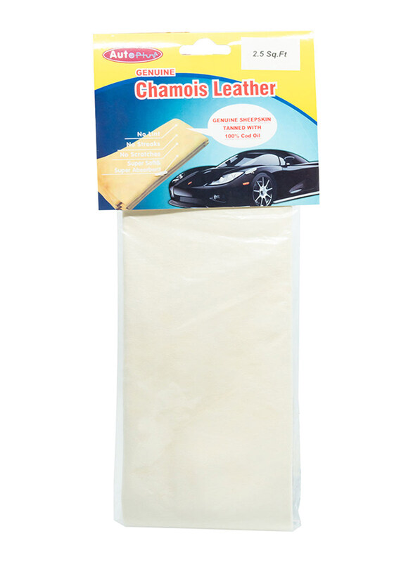 

Auto Plus Genuine Chamois Leather, Beige, 2.25 Sq.Ft.