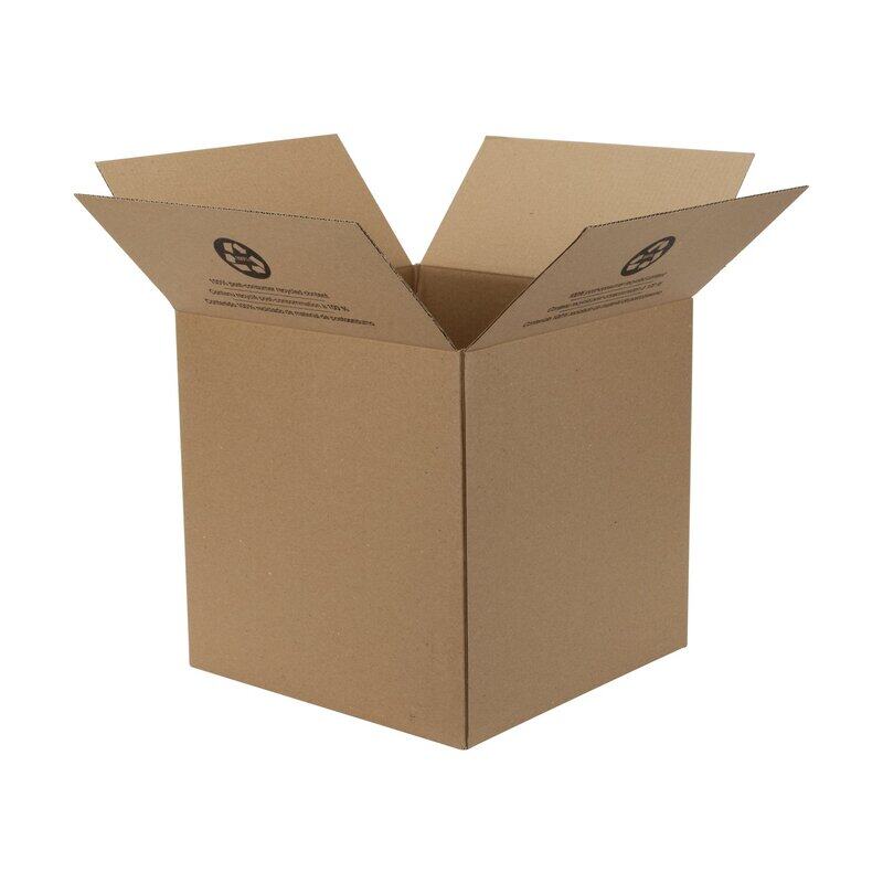 

Duck Square Med Folded Box, 14 inch, Brown