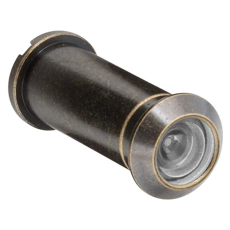 

National Hardware Solid Brass Door Viewer, Black