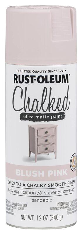 

Rust-Oleum Chalked Spray Paint, 6 x 12oz, Blush Pink