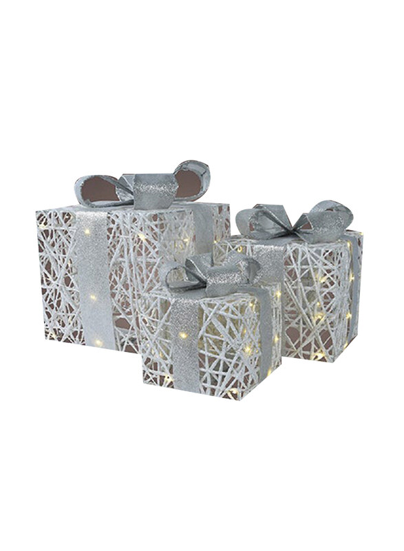 

Kaemingk Decoris Micro LED Giftbox Paper Steady Battery Operated, White