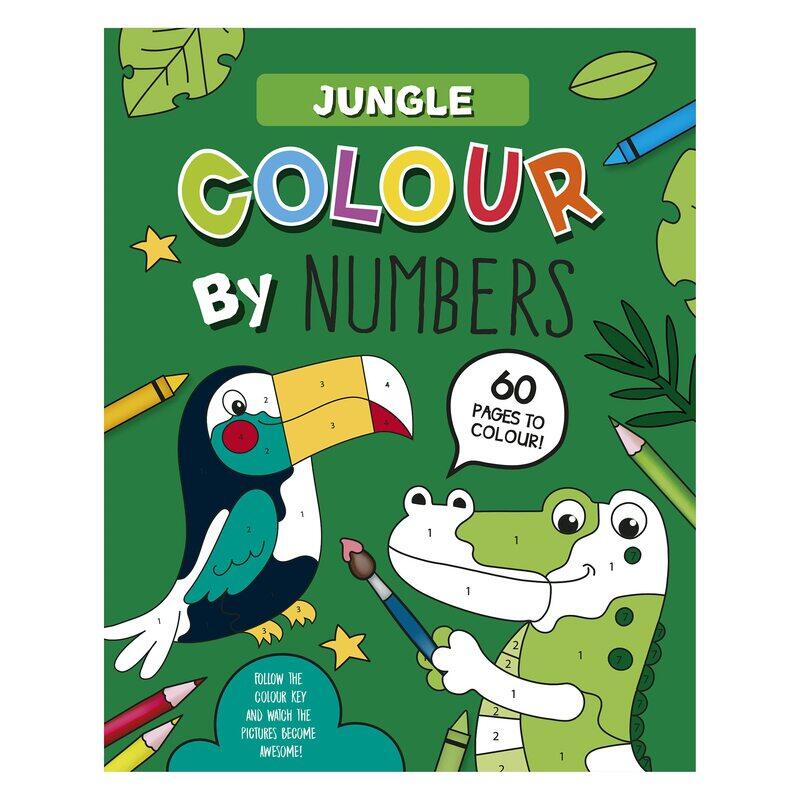 

Eurowrap Jungle Colour By Numbers, Multicolour