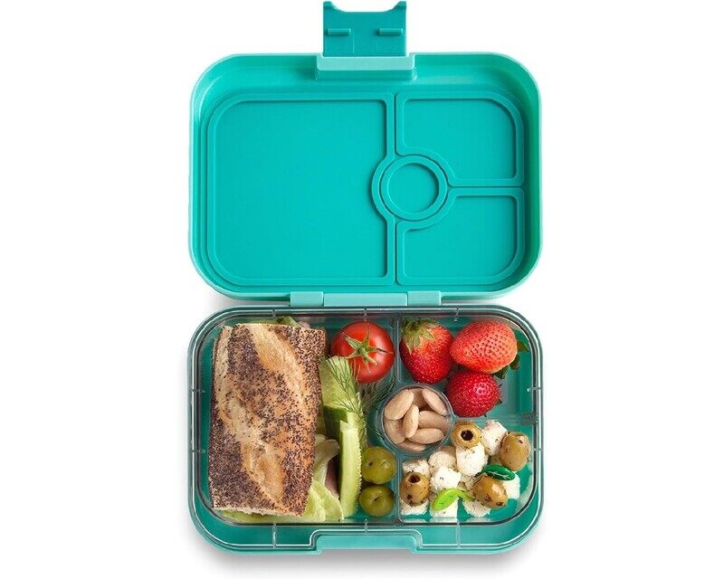 Yumbox Panino 4-Compartment Leakproof Bento Box Surf Green