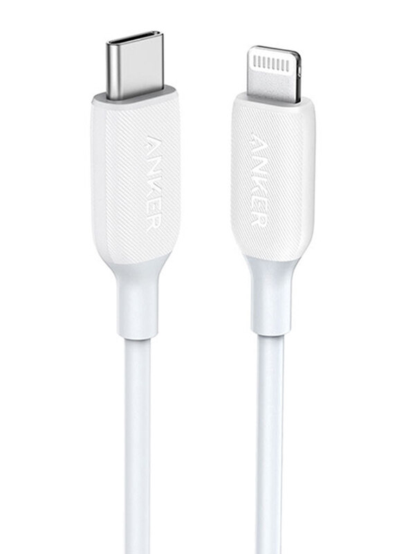 

Anker 3-Feet Powerline III Lightning Cable, USB Type-C Male to Lightning for Apple Devices, White