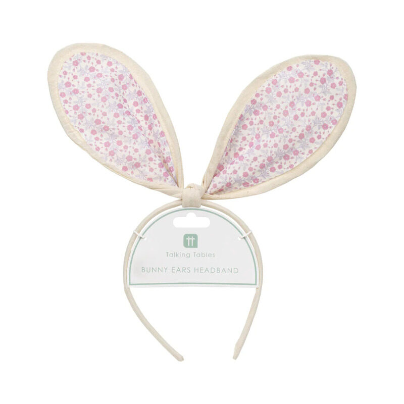 

Generic Talking Tables Spring Bunny Floral Bunny Ears Headband