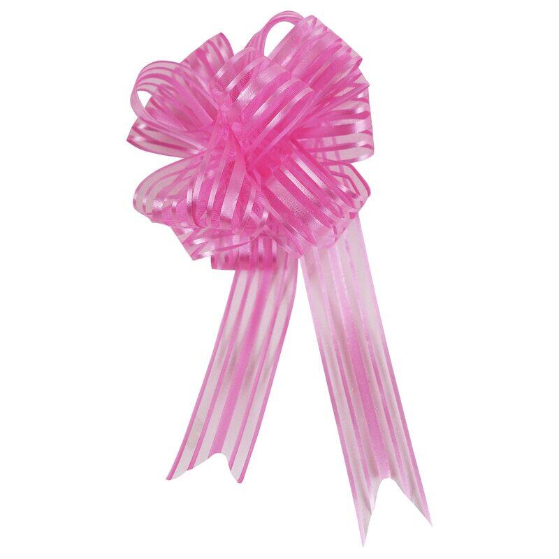 

Wrap & Roll Organza Pull Bow, 5-inch, Pink