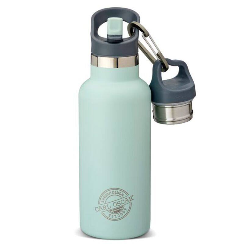 

Carl Oscar TEMPflask Insulated Beverage Flask, Stainless Steel, Leak-Proof Design, Keeps Drinks Hot or Cold, 0.5 L - Green