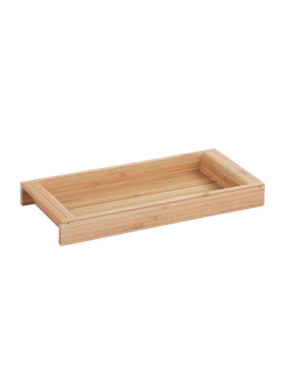 

Interdesign 11-inch Formbu Eco Vanity Bamboo Rectangle Tray, Beige