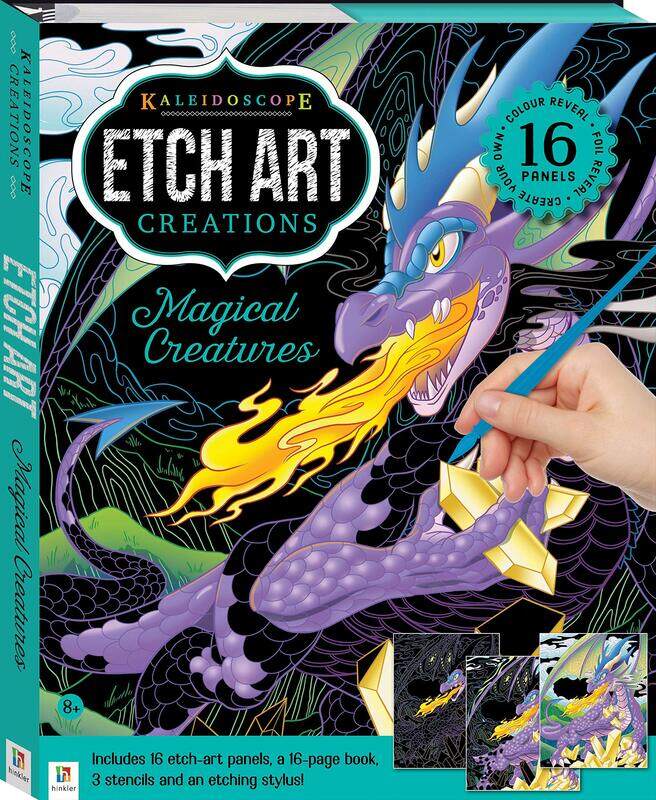 

Hinkler Kaleidoscope Etch Art Creations Magical Creatures, Multicolour