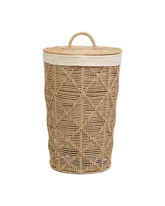

Homesmiths Small Round Paper Rope Hamper, 35 x 35 x 52 cm, Brown