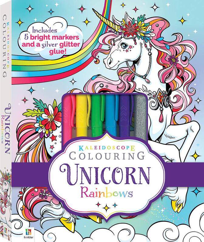 

Hinkler Books Unicorn Rainbows Kaleidoscope Colouring Kit, Multicolour