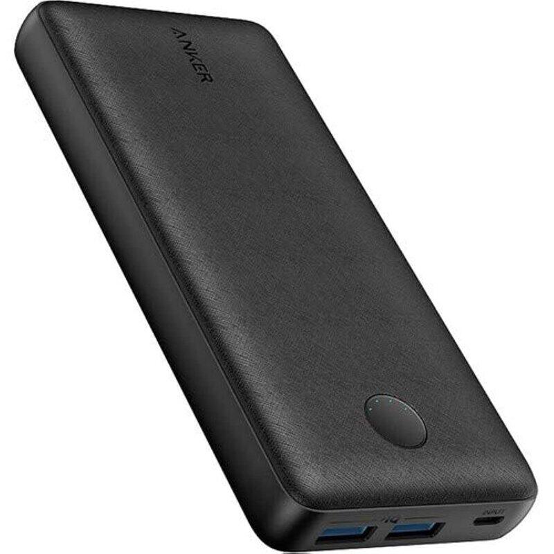 

Anker 20000mAh PowerCore Wired Fast Charging Power Bank with USB Type A Input, Black