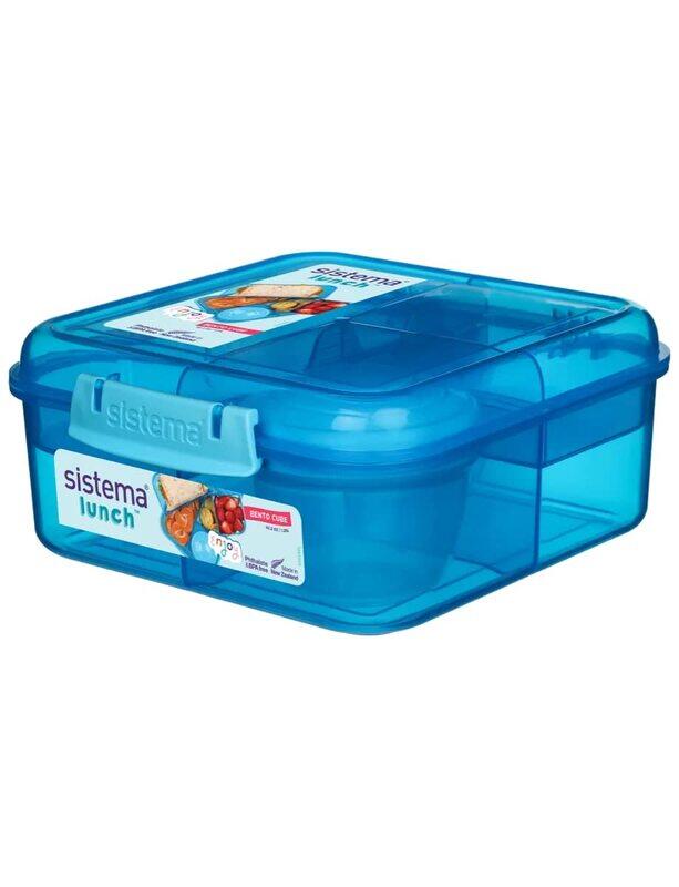 

Sistema 41685 Bento Cube Lunch Box, 1.25 Liters, Blue
