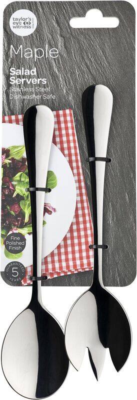 

Taylor'S Eye Witness 2-Pieces Stainless Steel Salad Servers, Silver