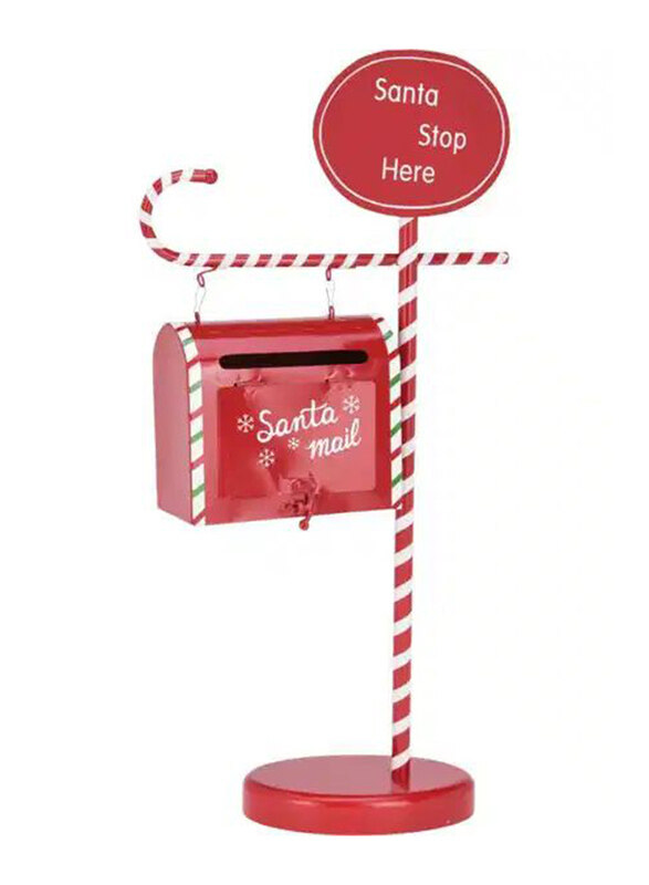 

Homesmiths 51cm Mail Box Christmas Decor, Red