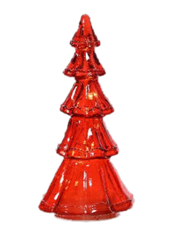 

Kaemingk Micro LED Glass Steady Tree, 19.5cm, Red