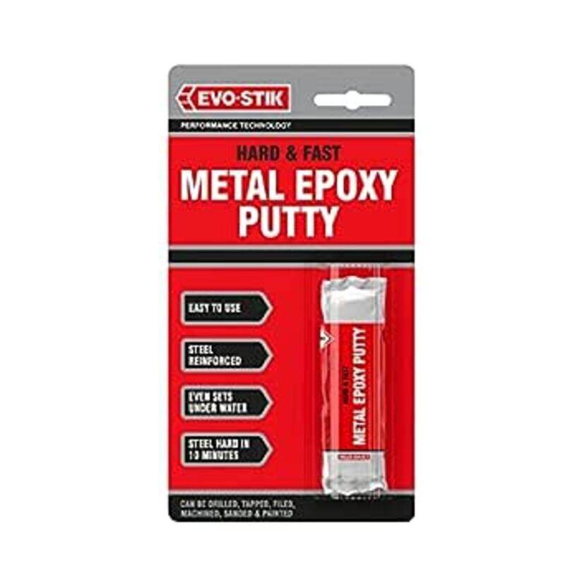 

Evo-Stik 50gm Hard & Fast Metal Epoxy Putty, Grey