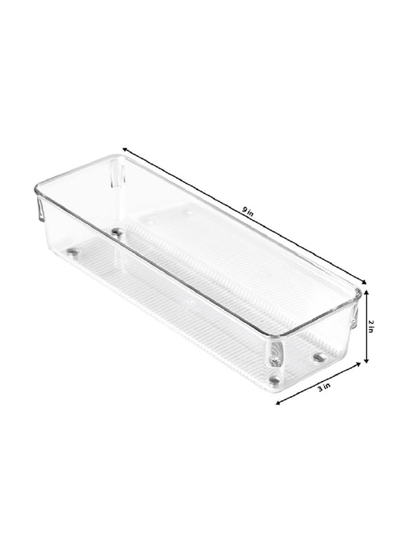 IDesign Linus Plastic D. Organizer, 5.8cm, Clear