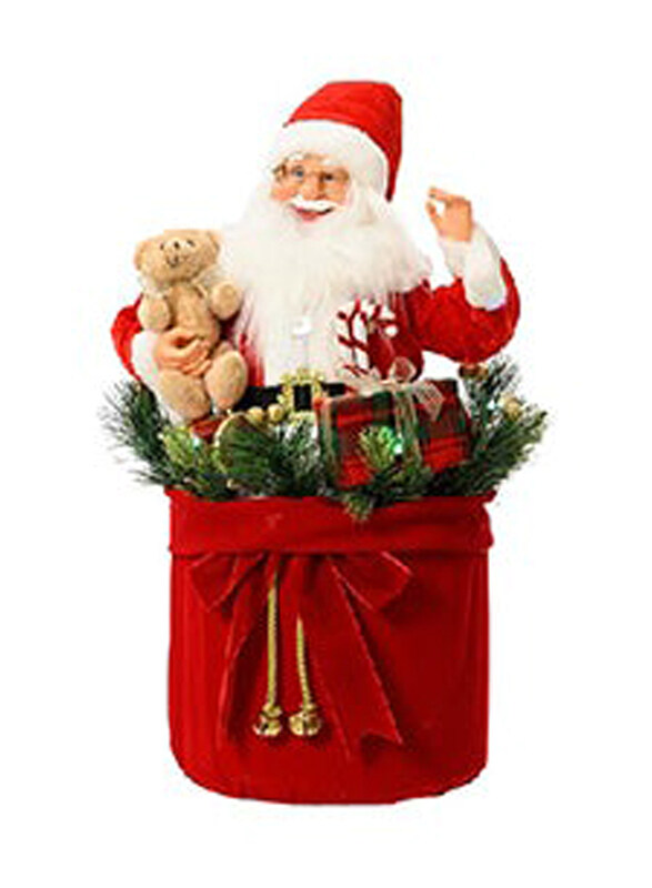 

Kaemingk Decoris Santa Polyester Plastic Body with Santa Suit, 63cm, Red