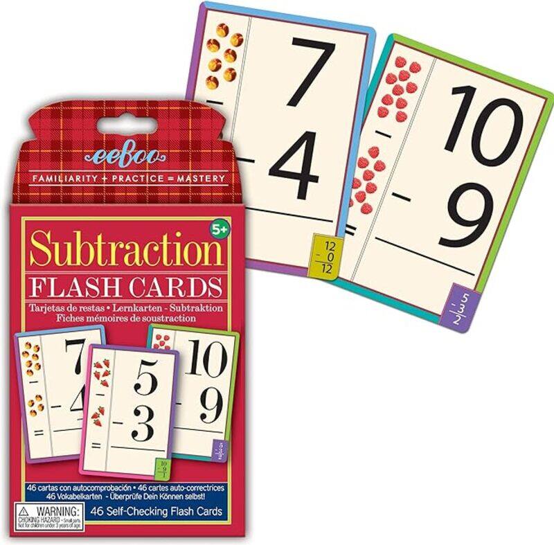 

eeBoo: Subtraction Educational Flash Cards, an Educational Activity to Introduce and Reinforce Knowledge and Basic Skills, for Ages 5 and up