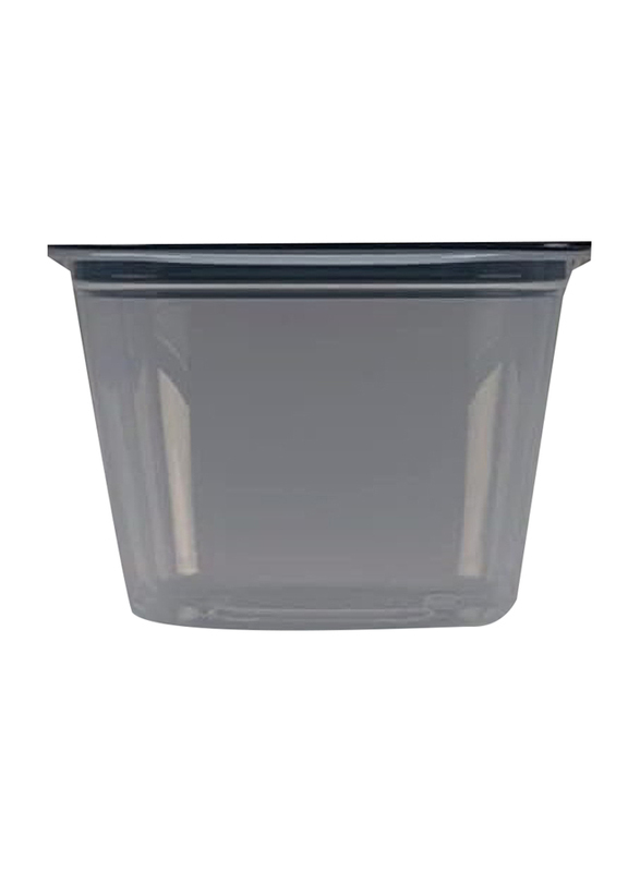 Inomata Hokan-sho Plastic Square Deep Food Container, 2 x 430ml, Clear