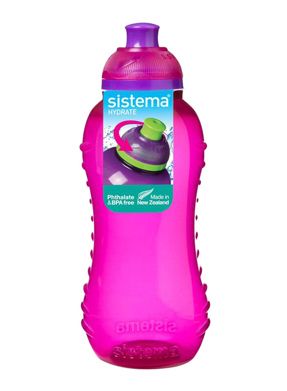 

Sistema 330ml Plastic Squeeze Bottle, Pink