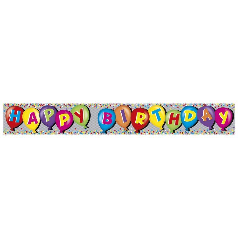 

Fun House Happy Birthday Banner, 6837-HBHCC, Multicolour