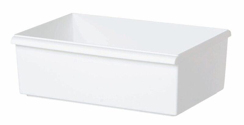 

Like It Wide Shallow Storage Container, 380 x 273 x 130mm, White