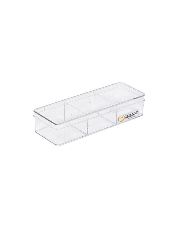 

Homesmiths Transparent Box, 3 Dividers, Clear