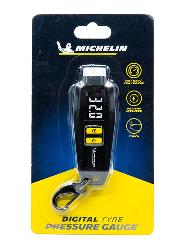 

Michelin Digital Tyre Pressure Gauge with Key Ring, Black