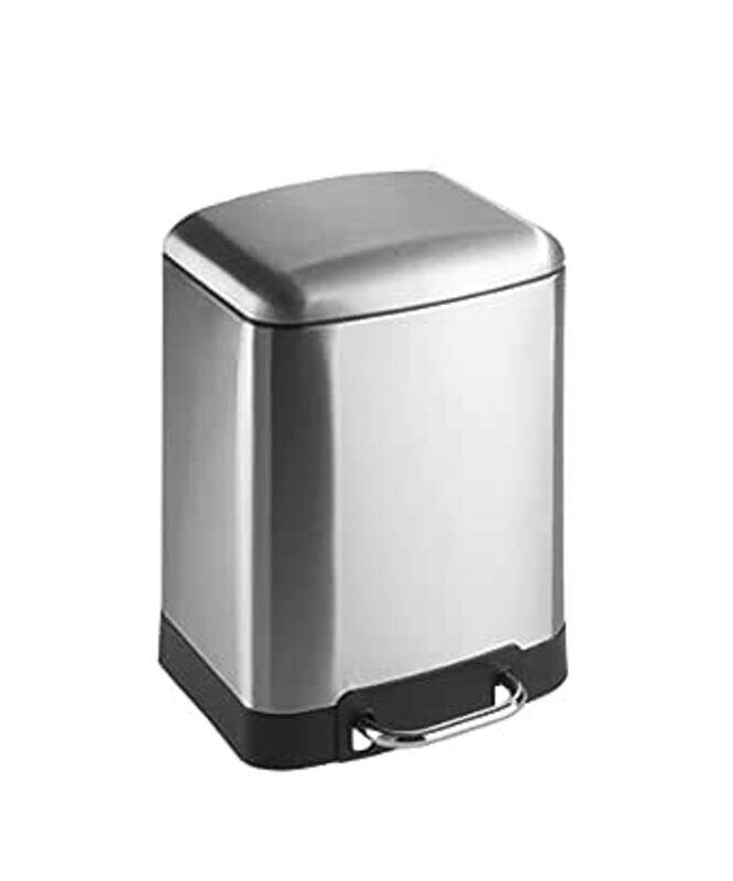 

Wenko Studio Easy Close Pedal Bin, 6 Liter, Silver