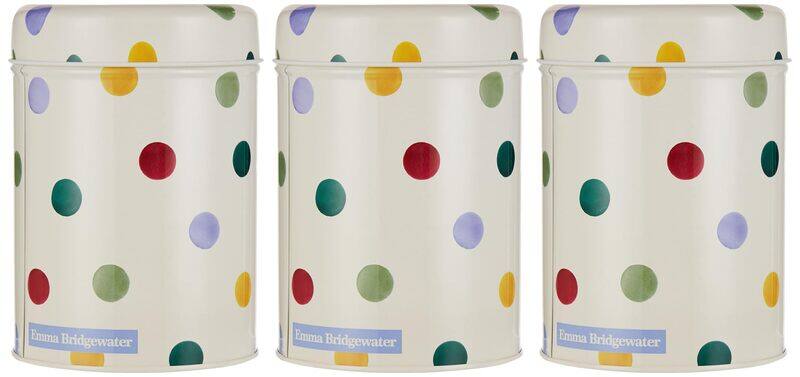 

Emma Bridgewater Polka Dot Round Caddies, 1.68L, 3 Pieces, Multicolour