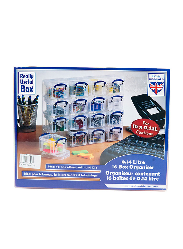 Really Useful Boxes 9-Pieces Useful Box Organizer, Assorted