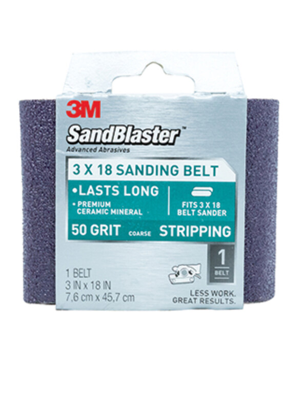 

3M Premium 50 Grit Coarse Sanding Belt, Purple