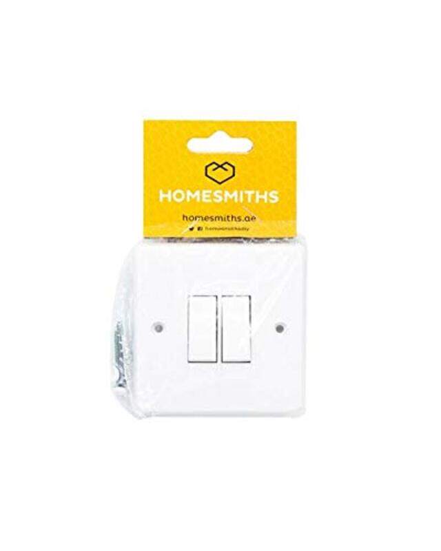 

Homesmiths 2 Way 2 Gang Switch, White